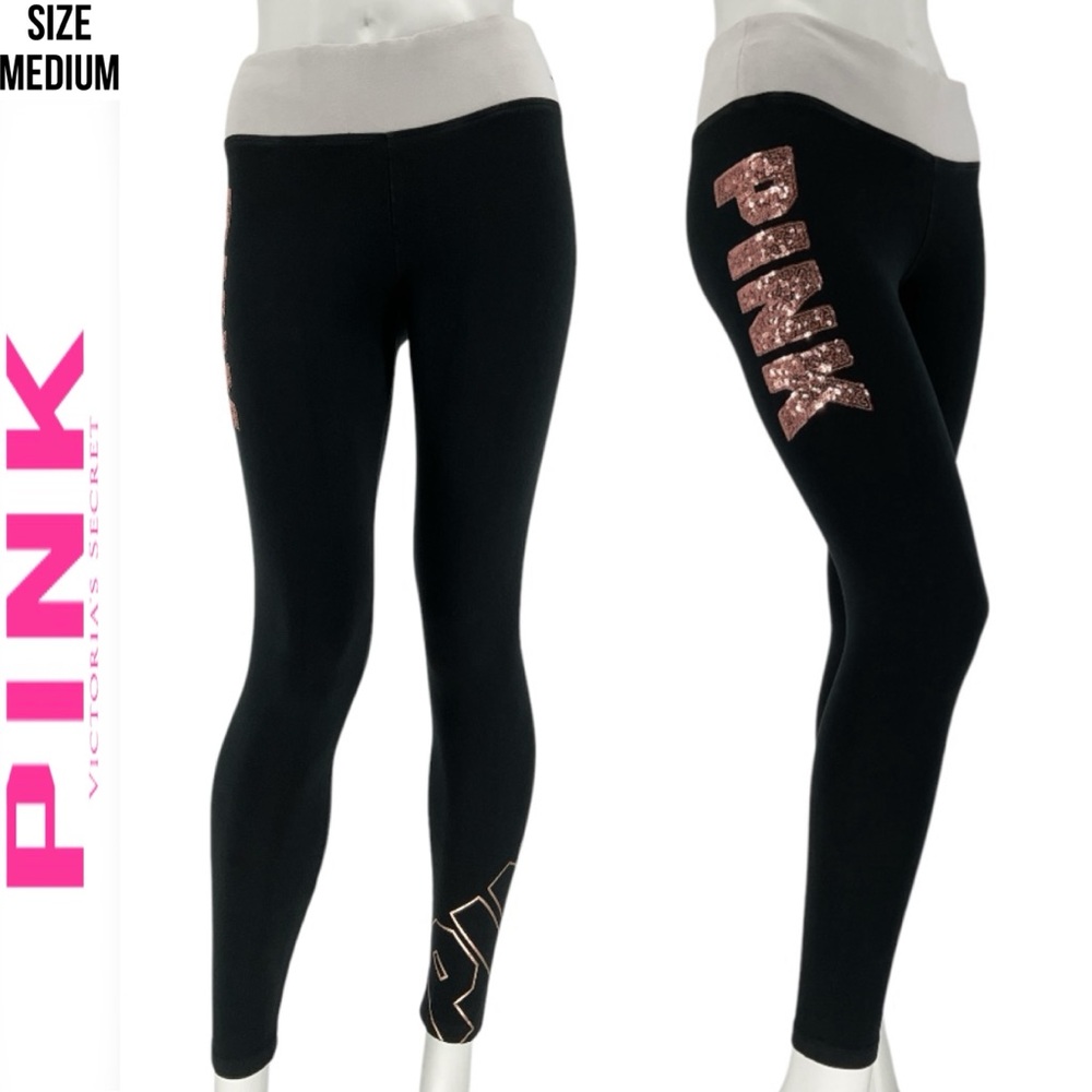 Victoria's Secret PINK Bling Sequin Campus Leggings